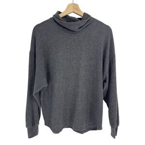NWT Socialite Women’s Turtle Neck Long Sleeve Small S Charcoal Grey Top Shirt